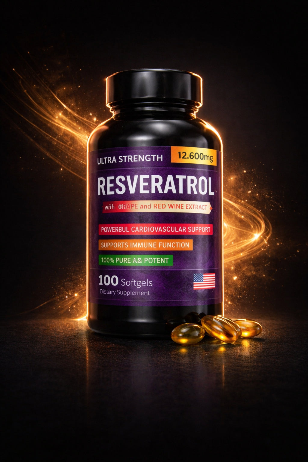 RESVERATROL x 100 CÁPSULAS BLANDAS